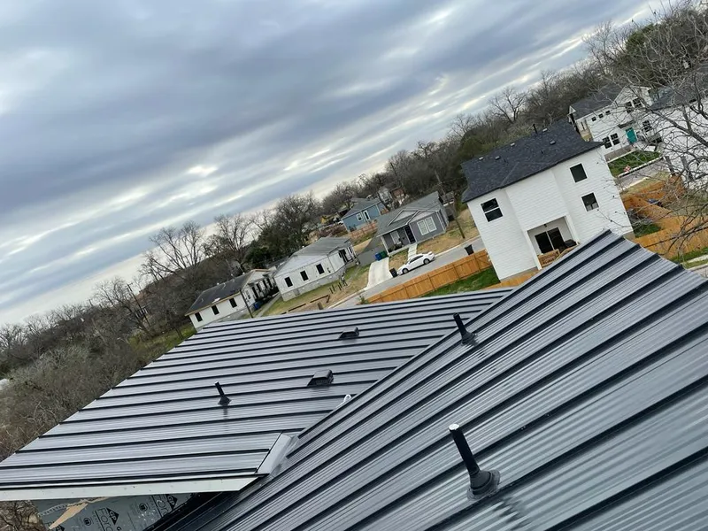 Standing seam metal roof panels with vents for Skylight Repair in Virginia Beach